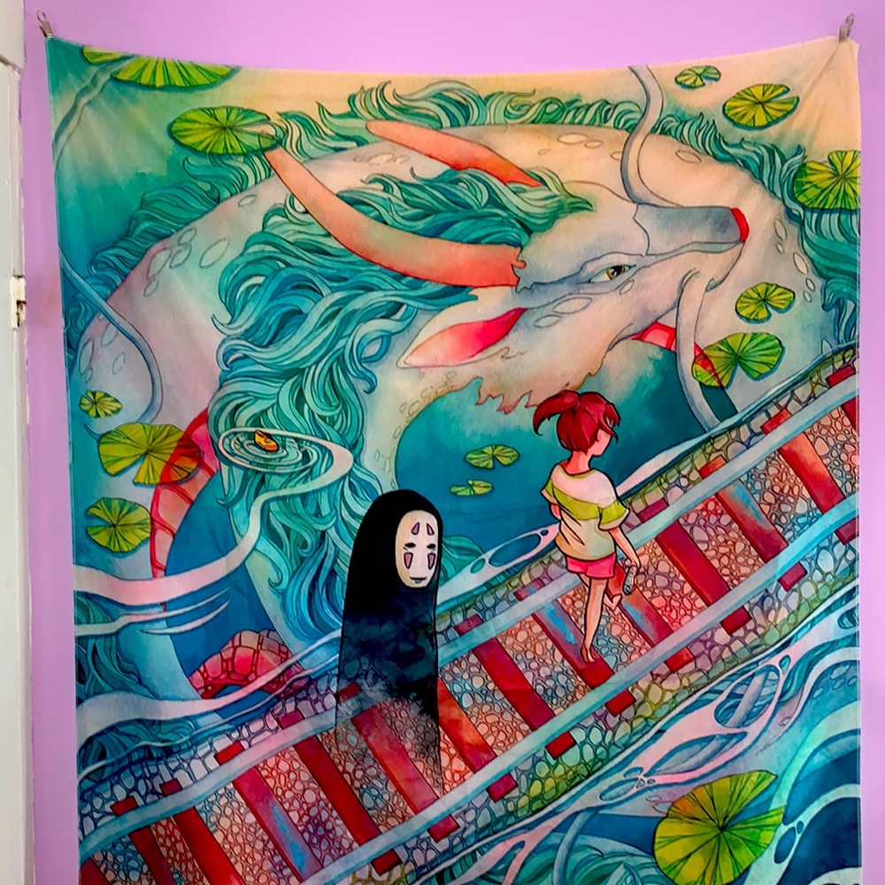 Spirited away tapestry